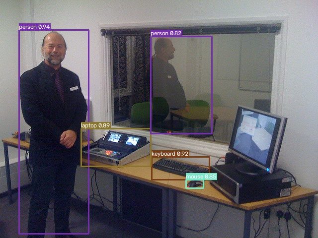 yolox-pylon-s detecting original COCO classes on a val2017 image